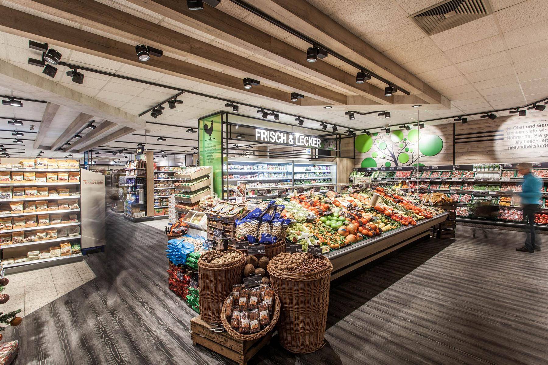 Innenraumgestaltung Edeka